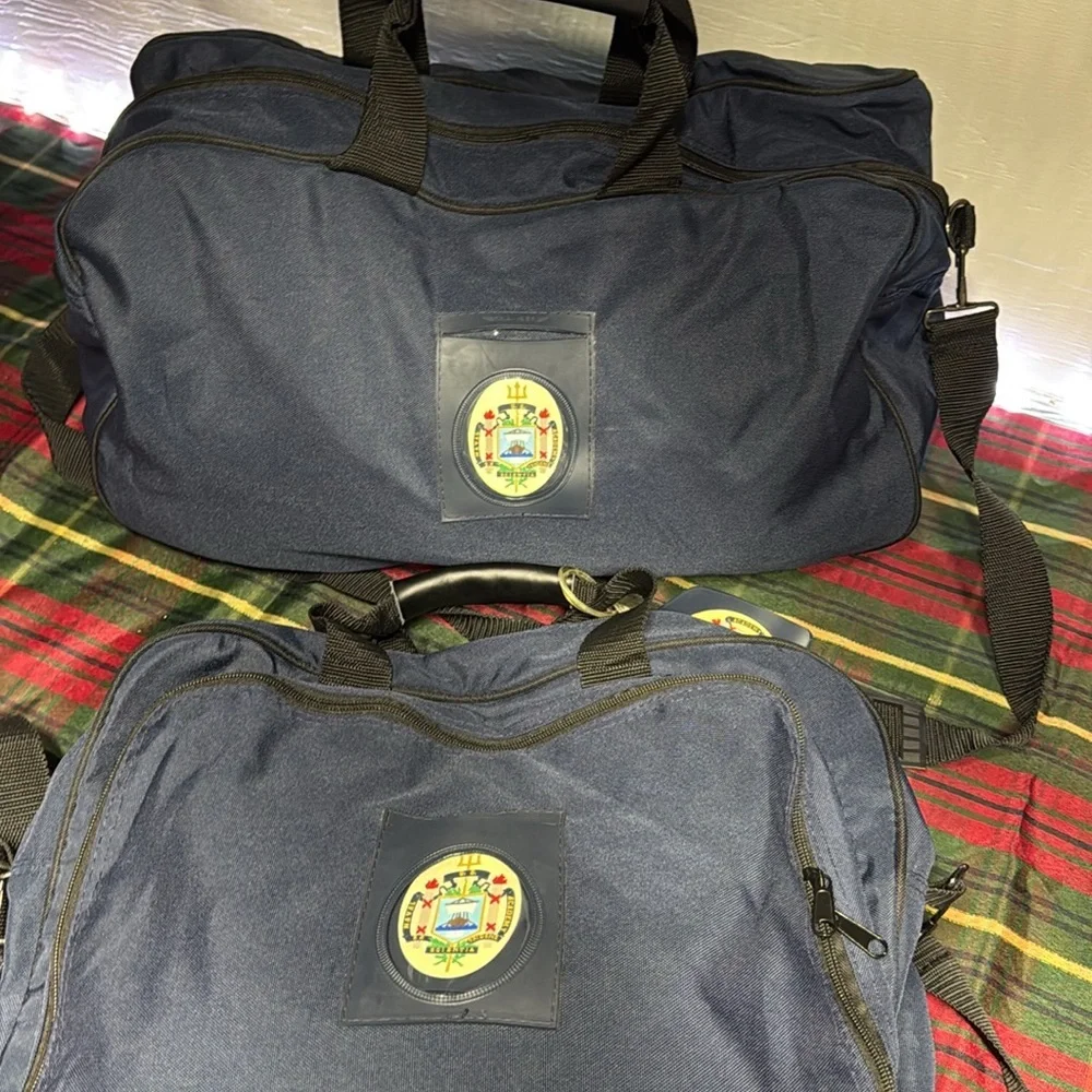 Vintage US naval Academy, duffel bag and messenger bag luggage new